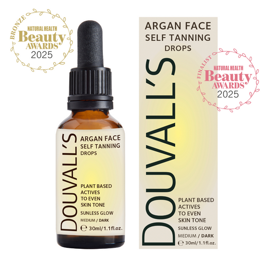 Argan Self Tanning Face Drops · 30ml | Semi-Permanent Glow & Nourished Skin-0